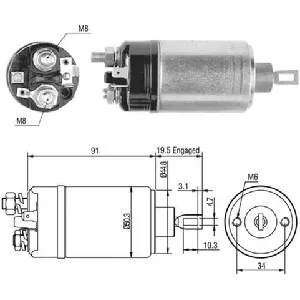Elektromagnetni prekidač, starter MAGNETI MARELLI 940113050464 IC-A874A2