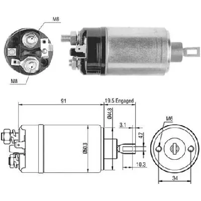 Elektromagnetni prekidač, starter MAGNETI MARELLI 940113050464 IC-A874A2