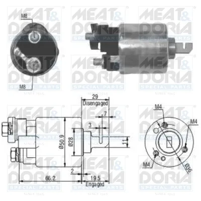 Elektromagnetni prekidač, starter MEAT&DORIA MD46052 IC-E6BA0F