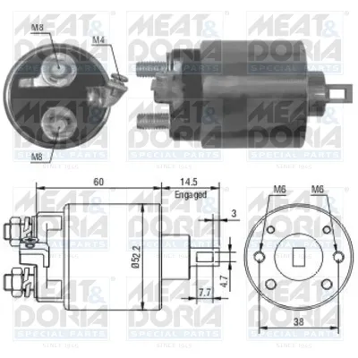 Elektromagnetni prekidač, starter MEAT&DORIA MD46056 IC-G04YRG