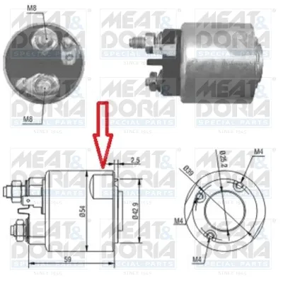 Elektromagnetni prekidač, starter MEAT&DORIA MD46086 IC-G04YS5