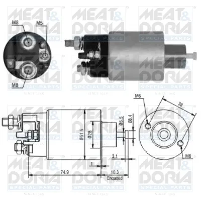 Elektromagnetni prekidač, starter MEAT&DORIA MD46099 IC-G04YSF