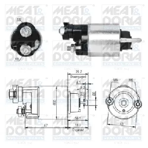 Elektromagnetni prekidač, starter MEAT&DORIA MD46149 IC-G04YTG