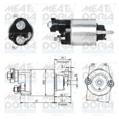 Elektromagnetni prekidač, starter MEAT&DORIA MD46149 IC-G04YTG