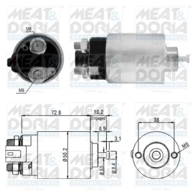 Elektromagnetni prekidač, starter MEAT&DORIA MD46156 IC-G04YTN