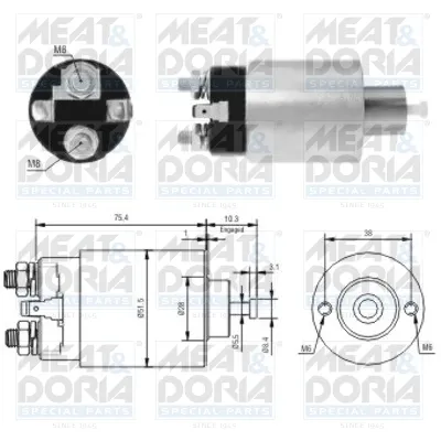 Elektromagnetni prekidač, starter MEAT&DORIA MD46167 IC-G04YTV