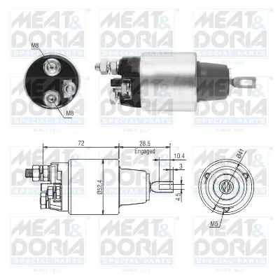 Elektromagnetni prekidač, starter MEAT&DORIA MD46286 IC-E6BA34