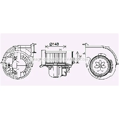 Elektromotor, ventilator kabine AVA COOLING BW8574 AVA IC-G0RM6W