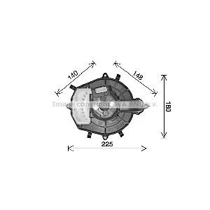 Elektromotor, ventilator kabine AVA COOLING CN8316 AVA IC-G0RIPB