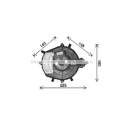 Elektromotor, ventilator kabine AVA COOLING CN8316 AVA IC-G0RIPB