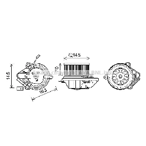 Elektromotor, ventilator kabine AVA COOLING CN8503 AVA IC-G0RIMC
