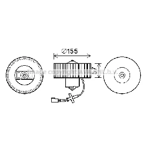 Elektromotor, ventilator kabine AVA COOLING FD8568 AVA IC-G0RJA5