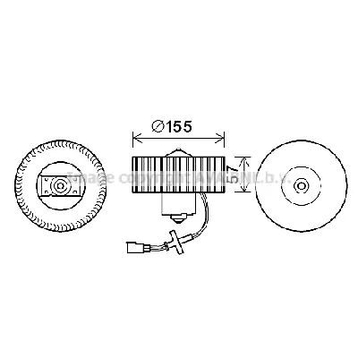 Elektromotor, ventilator kabine AVA COOLING FD8568 AVA IC-G0RJA5