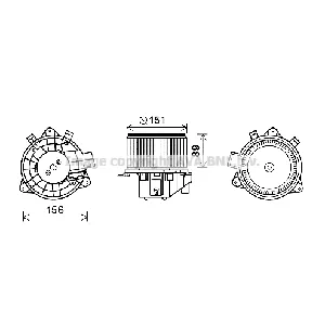 Elektromotor, ventilator kabine AVA COOLING FT8439 AVA IC-G0RIOY