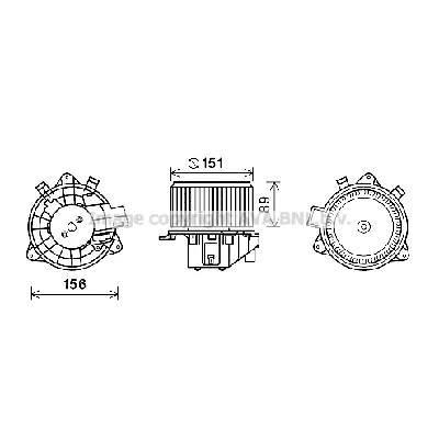 Elektromotor, ventilator kabine AVA COOLING FT8439 AVA IC-G0RIOY