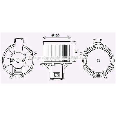 Elektromotor, ventilator kabine AVA COOLING FT8465 AVA IC-G0RJCT