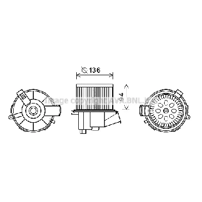 Elektromotor, ventilator kabine AVA COOLING PE8387 AVA IC-G0RIN3