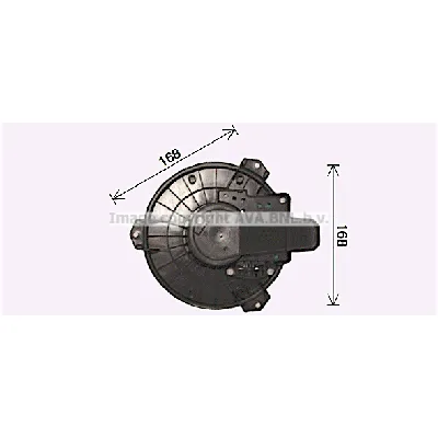 Elektromotor, ventilator kabine AVA COOLING TO8751 AVA IC-G0RIPH