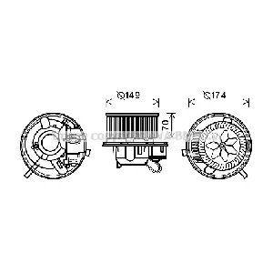 Elektromotor, ventilator kabine AVA COOLING VN8339 AVA IC-G0RJAW