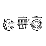 Elektromotor, ventilator kabine AVA COOLING VN8341 AVA IC-G0RJAU