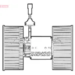 Elektromotor, ventilator kabine DENSO DEA12002 IC-CF6C4E