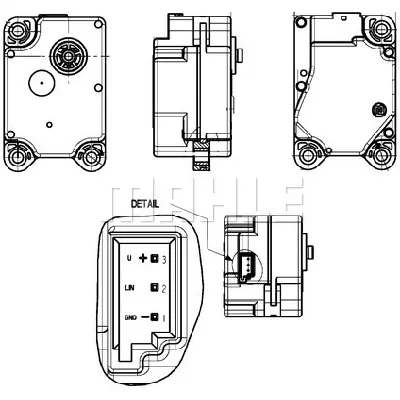 Element za podešavanje, ventil za mešanje MAHLE AA 15 000P IC-G0GSUK