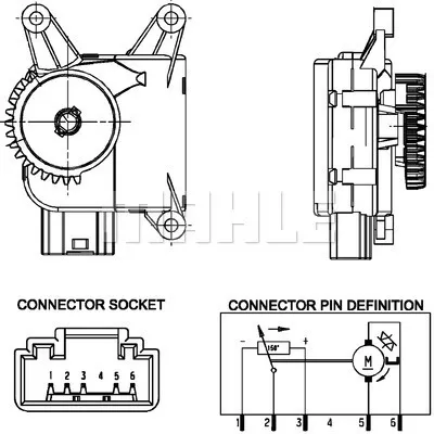 Element za podešavanje, ventil za mešanje MAHLE AA 16 000P IC-G0GSUM