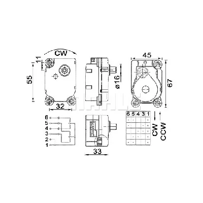 Element za podešavanje, ventil za mešanje MAHLE AA 20 000P IC-G08DD1