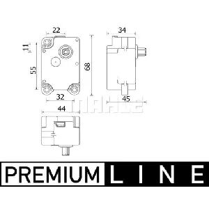 Element za podešavanje, ventil za mešanje MAHLE AA 71 000P IC-G0QIAT