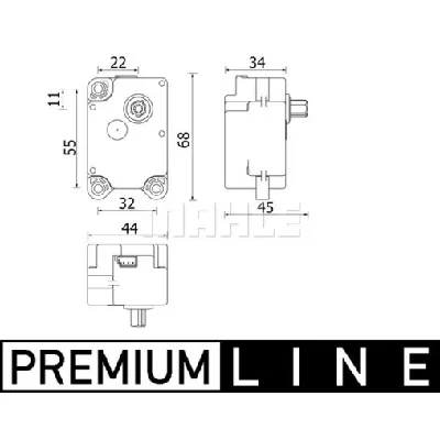 Element za podešavanje, ventil za mešanje MAHLE AA 71 000P IC-G0QIAT