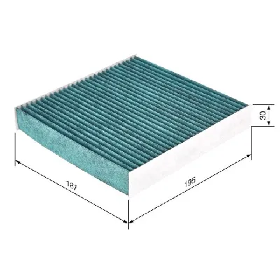 Filter, vazduh unutrašnjeg prostora BOSCH 0 986 628 531 IC-E35DE6