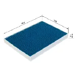 Filter, vazduh unutrašnjeg prostora BOSCH 0 986 628 565 IC-G0XCAB