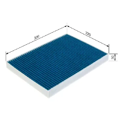 Filter, vazduh unutrašnjeg prostora BOSCH 0 986 628 565 IC-G0XCAB