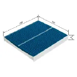 Filter, vazduh unutrašnjeg prostora BOSCH 0 986 628 566 IC-G0X5F2