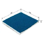 Filter, vazduh unutrašnjeg prostora BOSCH 0 986 628 569 IC-G0WNI9
