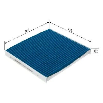 Filter, vazduh unutrašnjeg prostora BOSCH 0 986 628 569 IC-G0WNI9