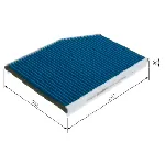 Filter, vazduh unutrašnjeg prostora BOSCH 0 986 628 570 IC-G0WNIA