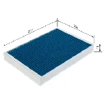 Filter, vazduh unutrašnjeg prostora BOSCH 0 986 628 575 IC-G0WNIC