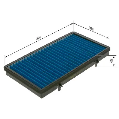 Filter, vazduh unutrašnjeg prostora BOSCH 0 986 628 576 IC-G0X5F3