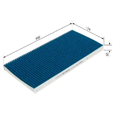 Filter, vazduh unutrašnjeg prostora BOSCH 0 986 628 585 IC-G0WNID