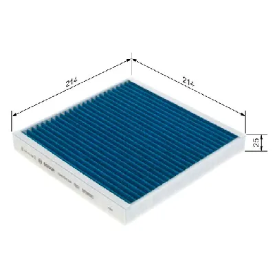 Filter, vazduh unutrašnjeg prostora BOSCH 0 986 628 588 IC-G0X5F7