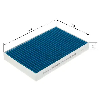 Filter, vazduh unutrašnjeg prostora BOSCH 0 986 628 592 IC-G0XFKL