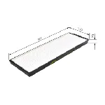 Filter, vazduh unutrašnjeg prostora BOSCH 1 987 431 172 IC-D20896