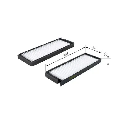 Filter, vazduh unutrašnjeg prostora BOSCH 1 987 431 176 IC-D11505