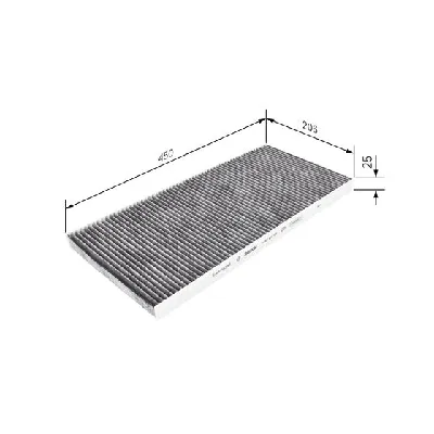 Filter, vazduh unutrašnjeg prostora BOSCH 1 987 431 194 IC-E398C1