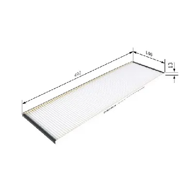 Filter, vazduh unutrašnjeg prostora BOSCH 1 987 431 207 IC-D69978