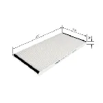 Filter, vazduh unutrašnjeg prostora BOSCH 1 987 431 212 IC-DAF96A