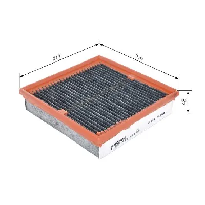 Filter, vazduh unutrašnjeg prostora BOSCH 1 987 431 451 IC-B49988