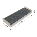 Filter, vazduh unutrašnjeg prostora BOSCH 1 987 431 458 IC-B49993