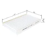 Filter, vazduh unutrašnjeg prostora BOSCH 1 987 432 024 IC-A7C45B